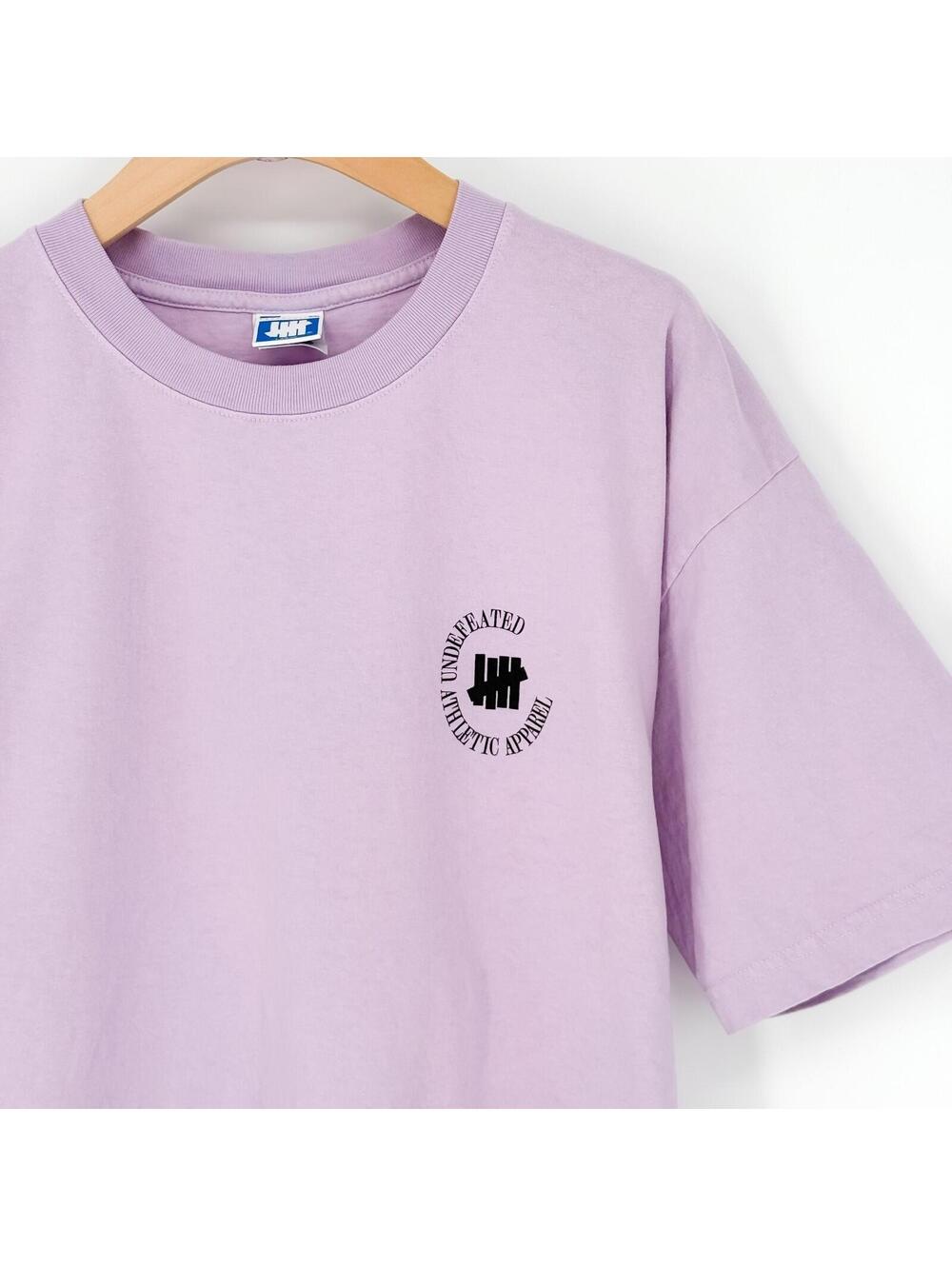 Undefeated Athletic Apparel Logo Short Sleeve T-Shirt Lavender‎ Mens Large - Picture 3 of 6